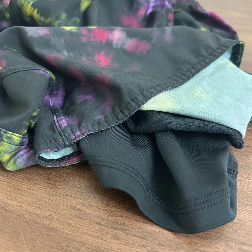 Legends Luka Shorts Multicolor Tie Dye Lined Drawstring Athletic Workout Mens L